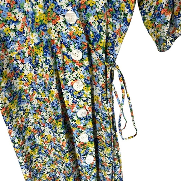 FAITHFULL THE BRAND Marta Floral Wrap Midi Dress - Picture 8 of 13